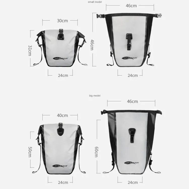 AFISHTOUR FB2039 Outdoor Sports Waterproof Bicycle Bag Large Capacity Cycling Bag, Size: 25L(Yellow)