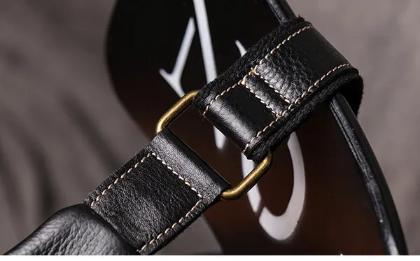 Black Leather Sling Bag for Men Mens Chest Bag Crossbody Chest Bag Chest Crossbody Bag