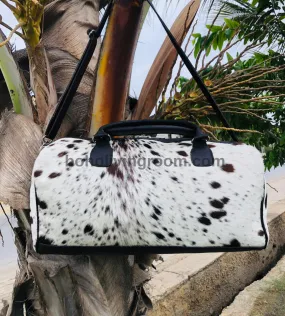Black White Hair On Overnight Bag