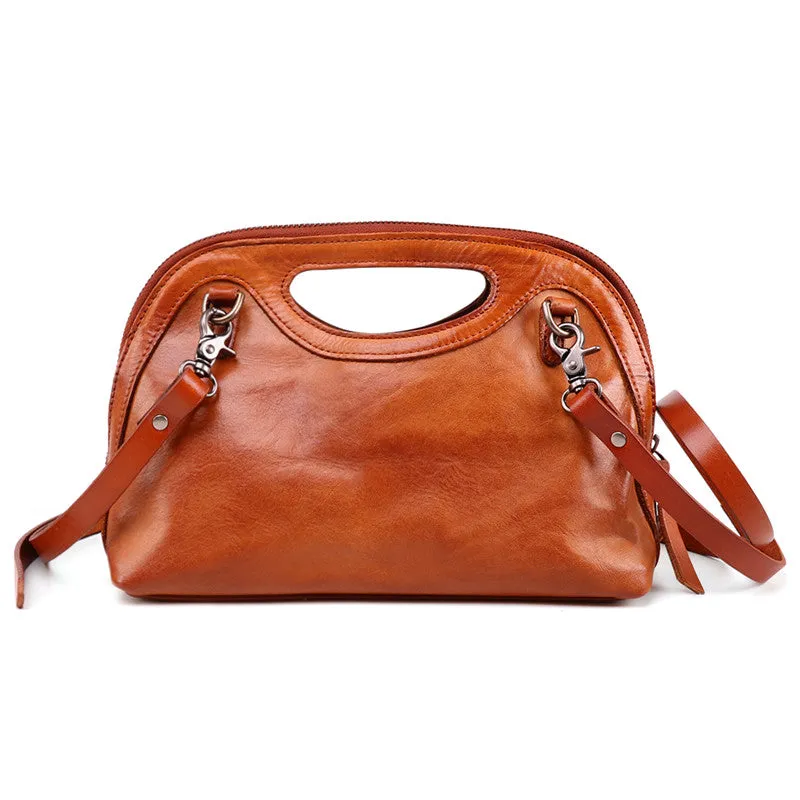 Boho Womens Woven Leather Satchel Handbag Side Bag Purse for Womens