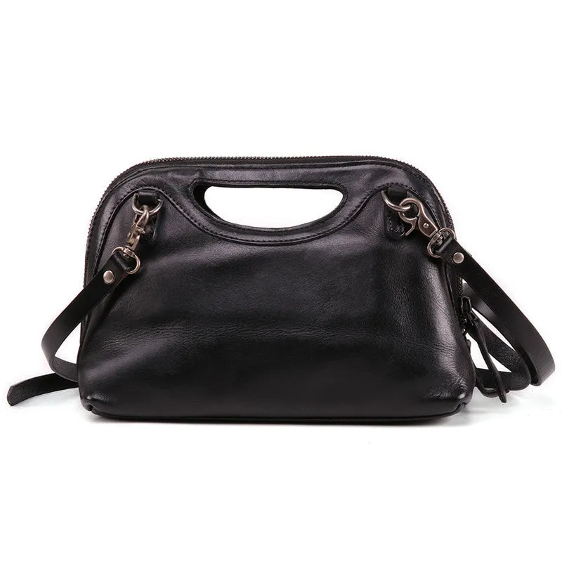 Boho Womens Woven Leather Satchel Handbag Side Bag Purse for Womens