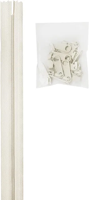 by Annie Zipper in White - 4 yds