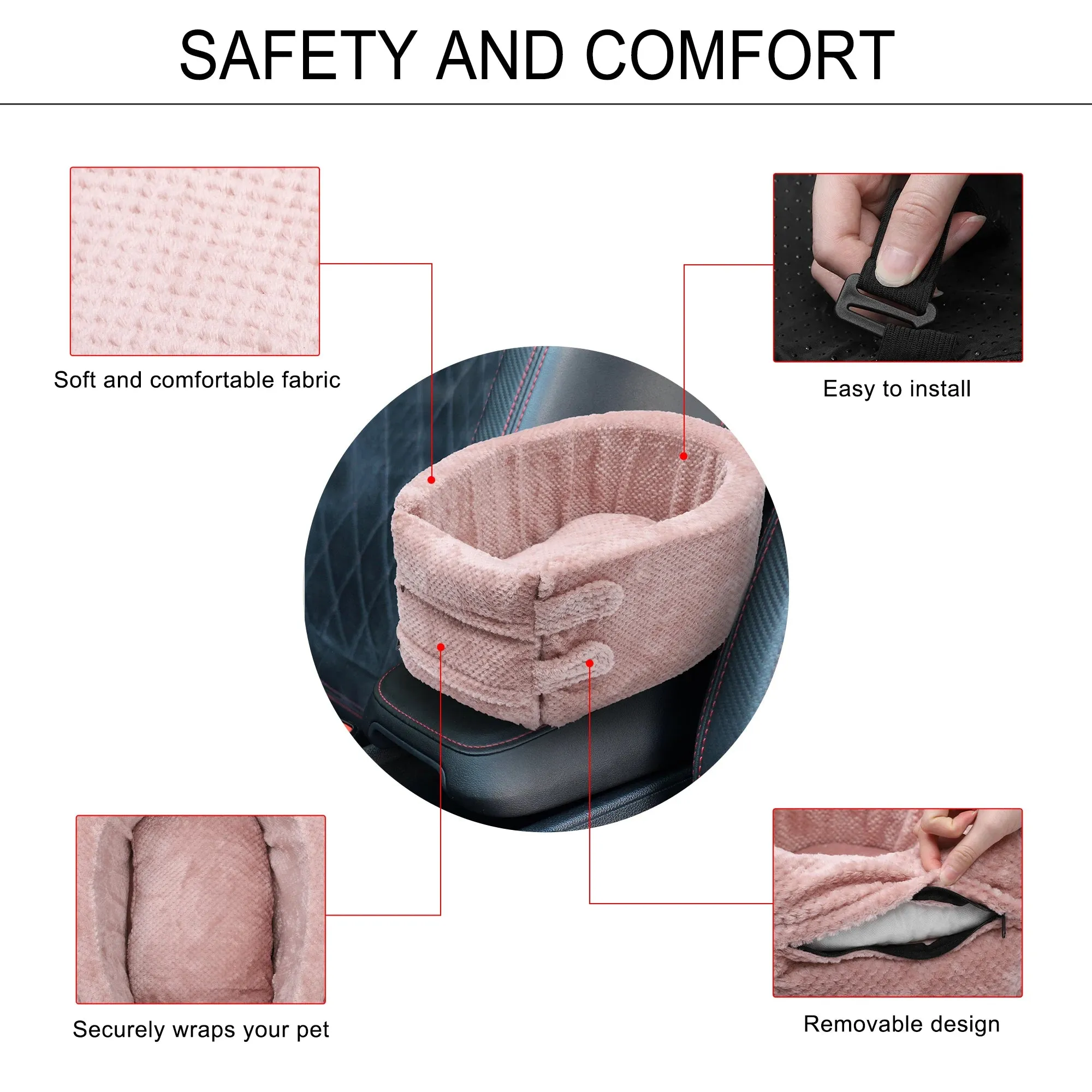 Dog Car Seat Bags Hammock - Pet Carriers Bed, Car Rear Back Seat Protector, Mat Carrier Bottom, Travel Safety Accessories