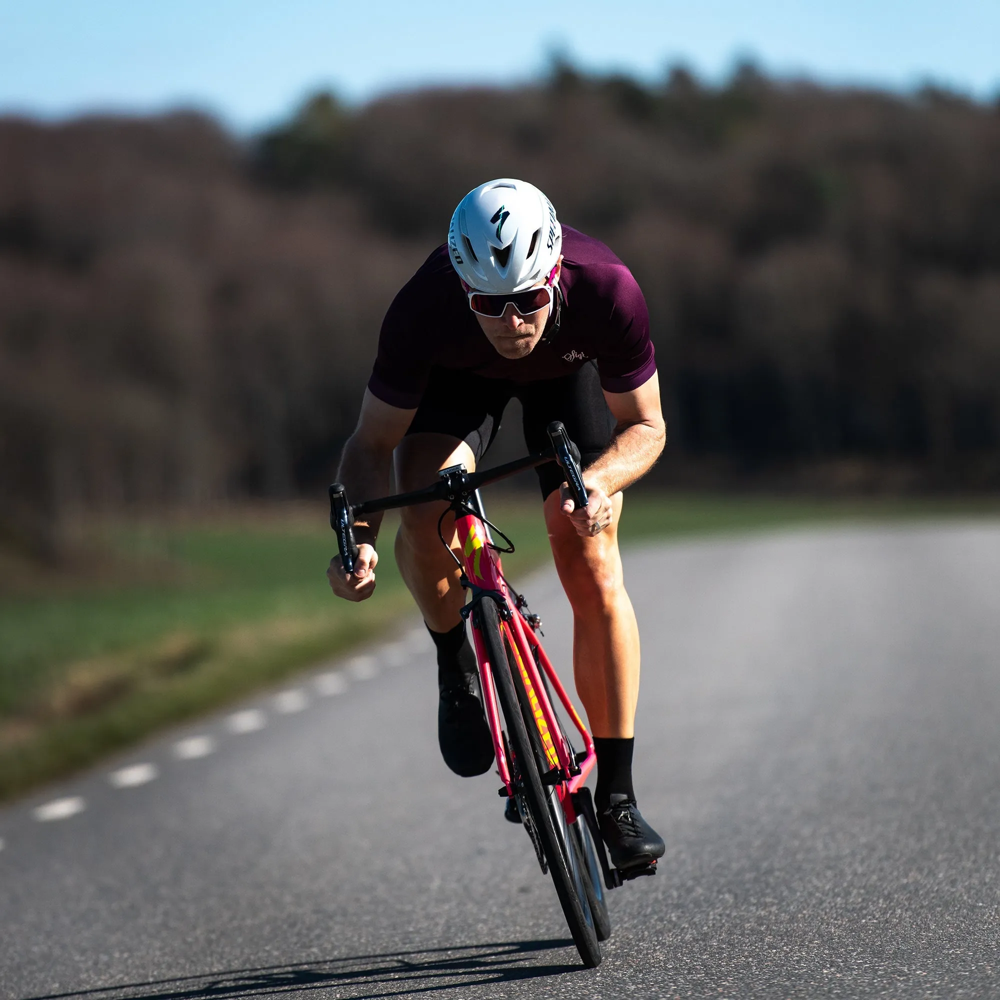 Lila Hortensia Men's Purple Cycling Jersey