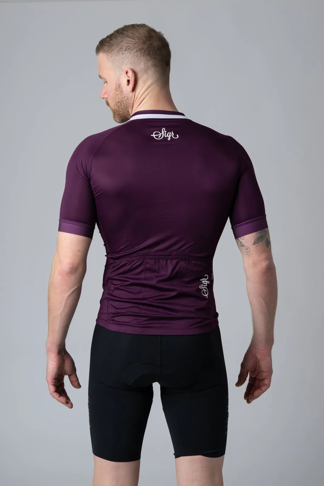 Lila Hortensia Men's Purple Cycling Jersey