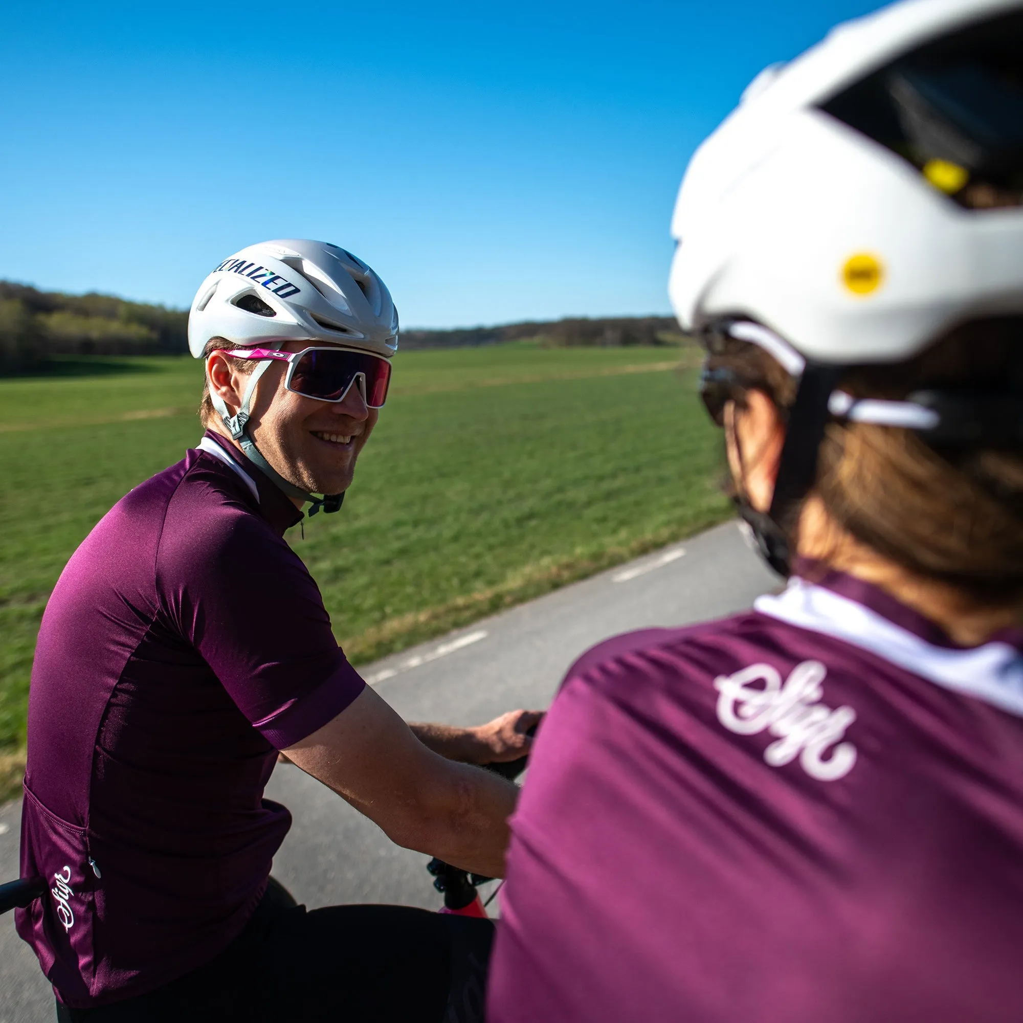 Lila Hortensia Men's Purple Cycling Jersey