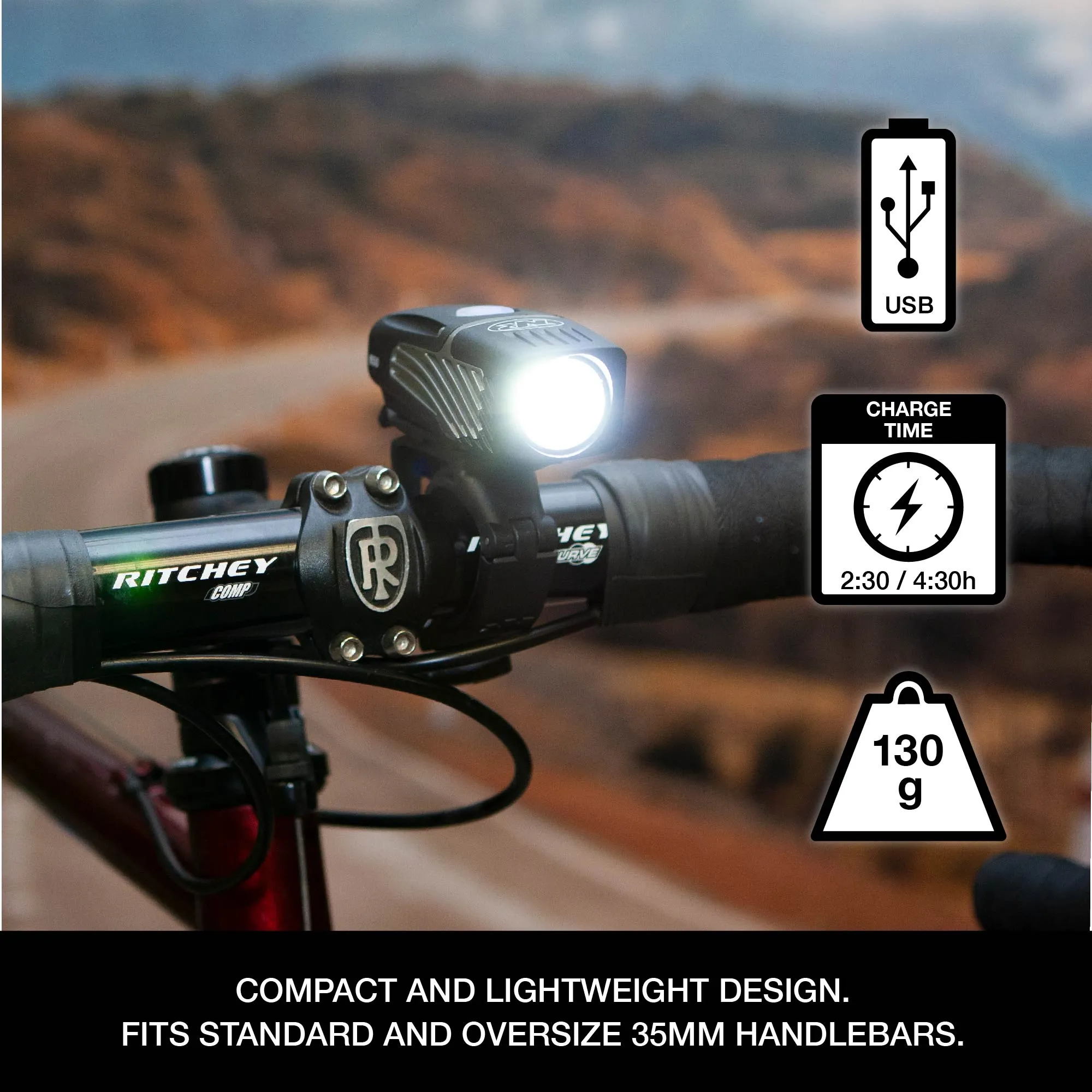 Lumina™ Micro 650 Front Bike Light