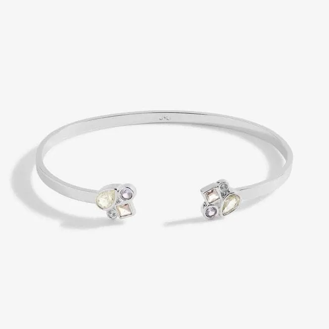 Radiant Treasures Gems Silver 6cm Bangle 5835