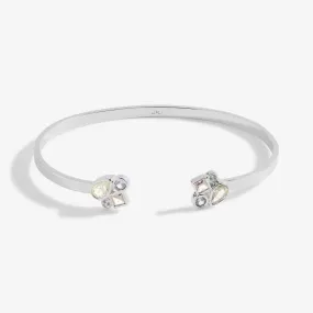 Radiant Treasures Gems Silver 6cm Bangle 5835