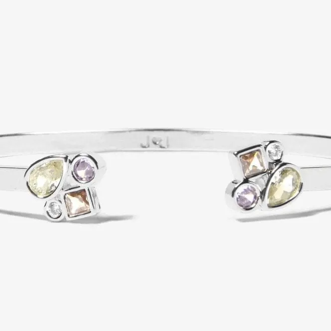 Radiant Treasures Gems Silver 6cm Bangle 5835