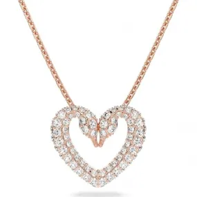 Una Heart Pendant Rose-gold tone plated 5628657