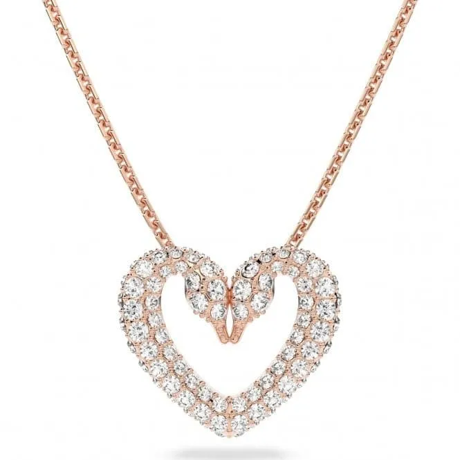 Una Heart Pendant Rose-gold tone plated 5628657