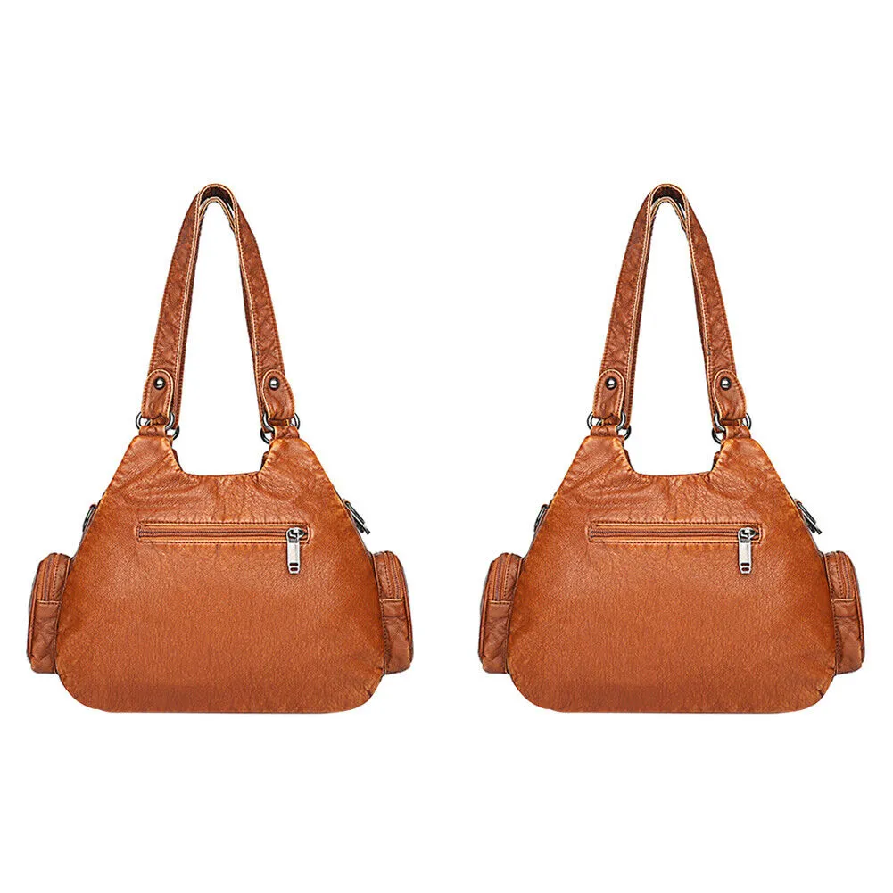 US Soft Women Crossbody Hobo Bag Faux Leather Large Shoulder Tote Bag Handbag